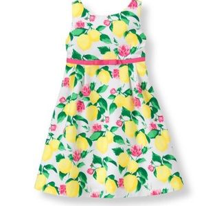 Janie + Jack Lemon Pique dress. Size 12-18 months.